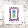 Birthday Card with Detachable Glass Meadow Bookmark