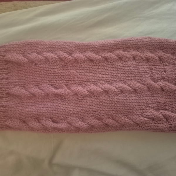 Hand knitted dog coat 