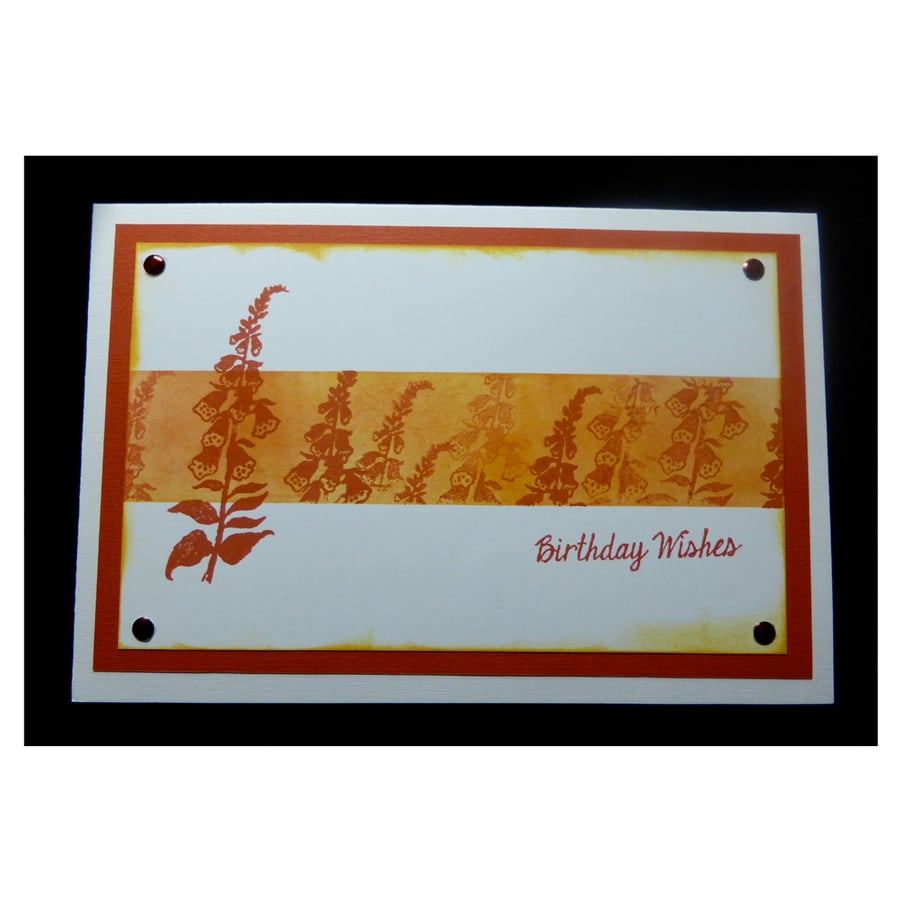Foxgloves Birthday Wishes (BW342)