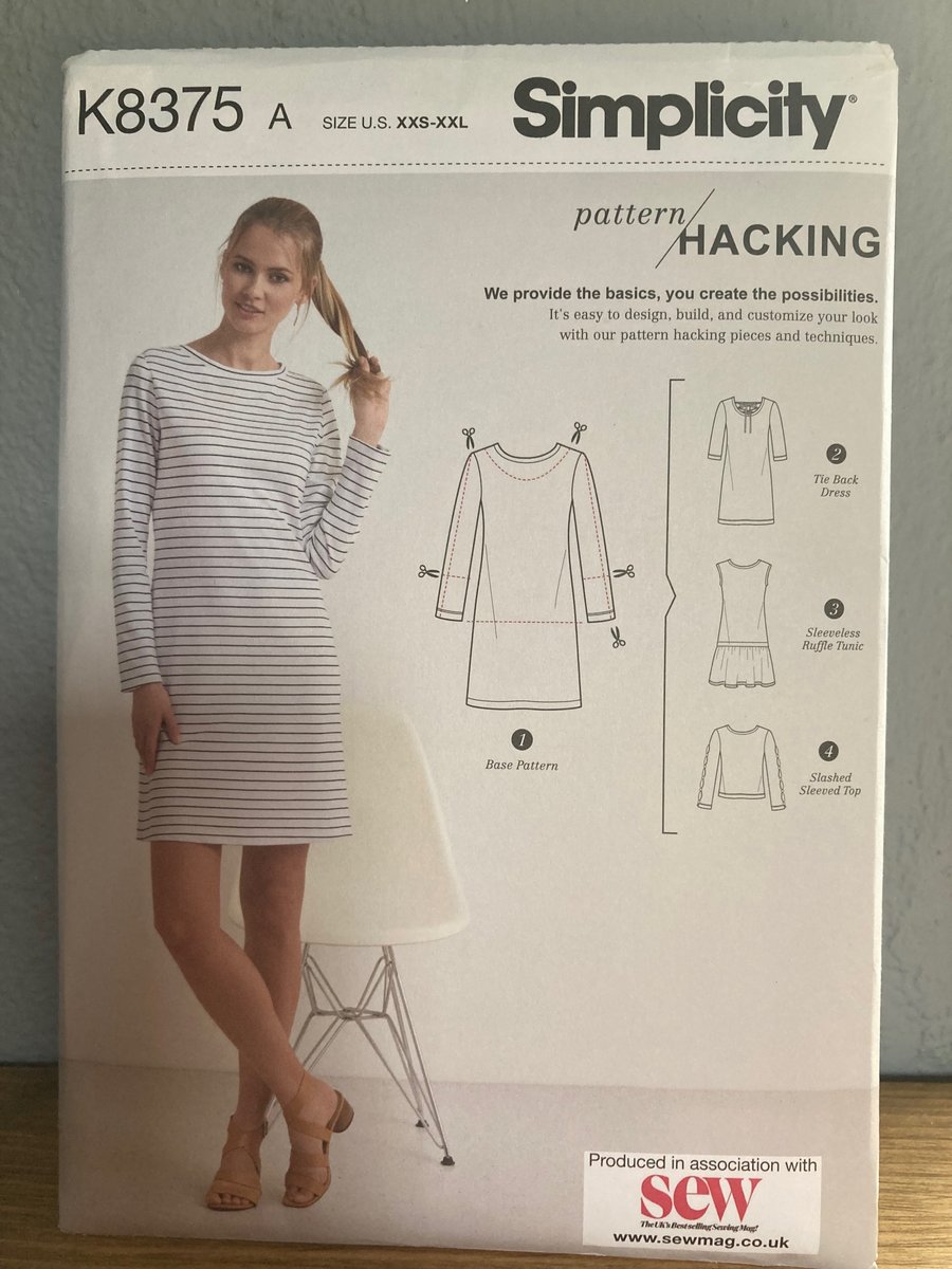 Simplicity Pattern Hacking Knit Dress K8375