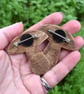 Green toadstool house brooch hand burned using pyrography. - Image 4