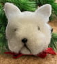 Needle felted dog bauble - westie - Image 6