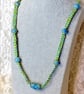 Macramé and Ceramic Necklace & Bracelet Set - Image 4