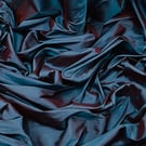 Teal Two Tone Supreme Taffeta Fabric 58'' PRICE PER METER