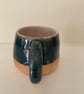 Ocean blue hand built ceramic mug  - Image 6