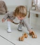 Wooden Toy Car - Retro Racing Car - Traditional Wooden Toddler Toys - Auto Toys - Image 9