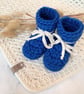 Tootsie Booties 100% Wool Cobalt Blue - Image 1