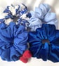 Blue raspberry scrunchie bundle 