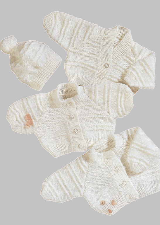 VINTAGE KNITTING PATTERN PDF Cardigan and Hat 
