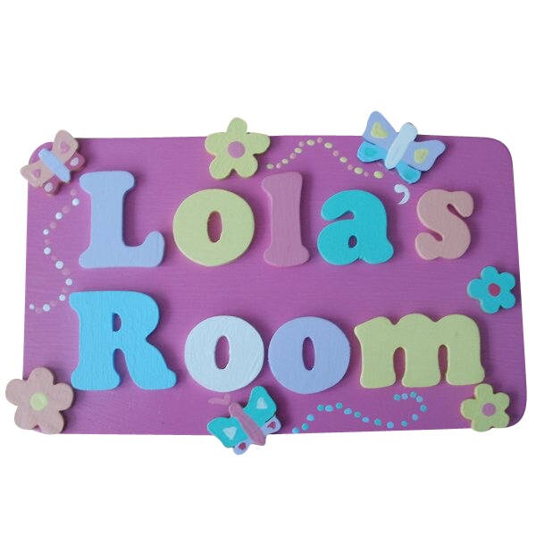 Decorated Room Plaques for Girls