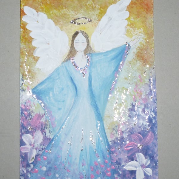 angel art painting original ( ref FA 293 G1 )