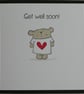 Little Bear Get Well Soon Card - Image 4