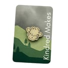 Sheep Wooden Pin Badge