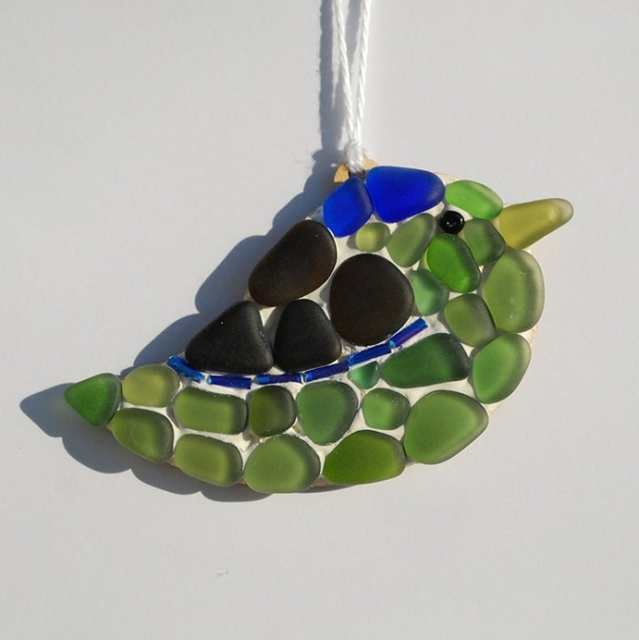 Little bird glass mosaic