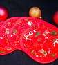 Christmas Quilted Coasters Set of 4 Heat Resistant - Image 1