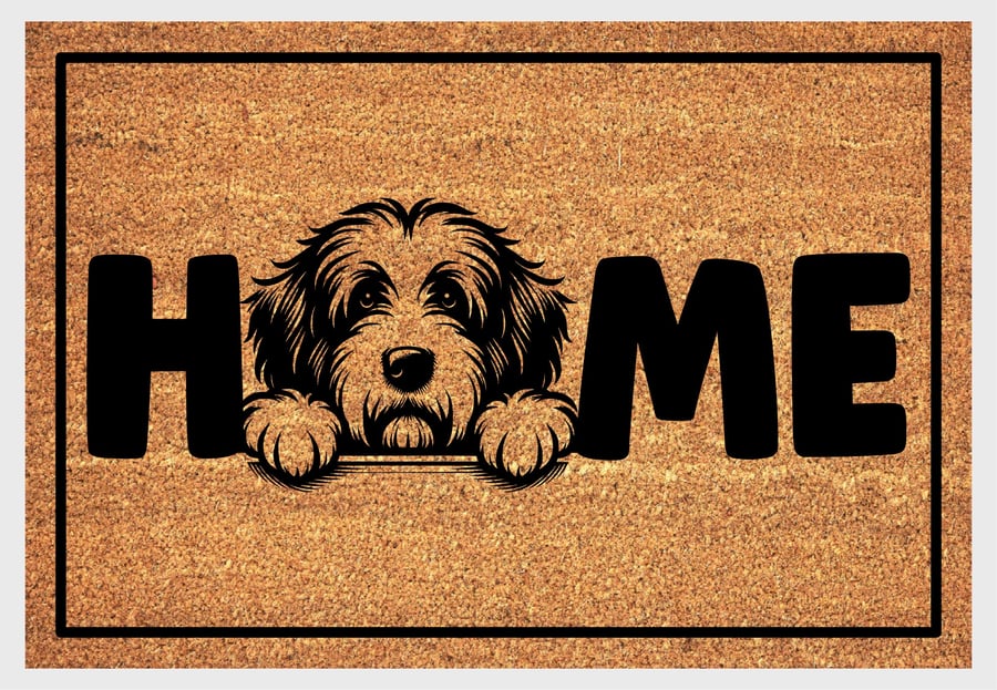 Old English Sheepdog Home Door Mat No.2 - English Sheepdog Welcome Mat - 3 Sizes