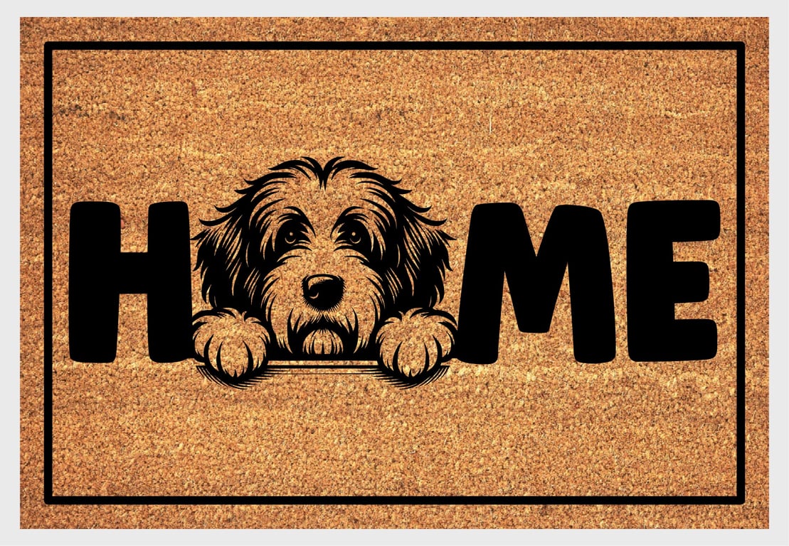 Old English Sheepdog Home Door Mat No.2 - English Sheepdog Welcome Mat - 3 Sizes