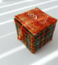 Unique hand embroidered handmade keepsake box in harris tweed - Image 6
