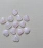 6 Rose Quartz Solid Gemstone Polished Hearts - 20mm - Chakra - Crafting - Image 5