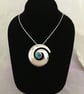 Large Swirl Pendant in Peacock Colours - Image 1