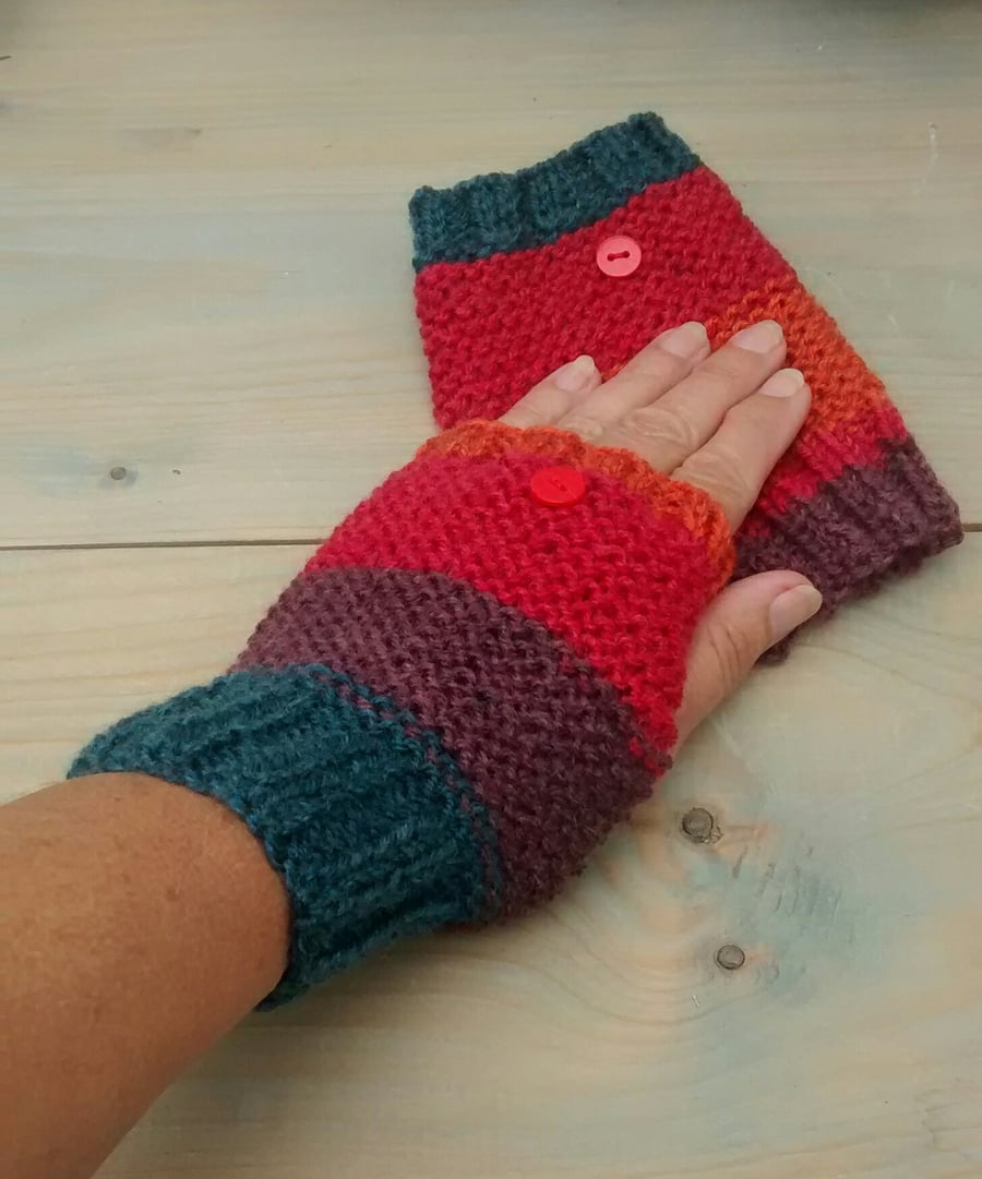 Fingerless Gloves Multicoloured