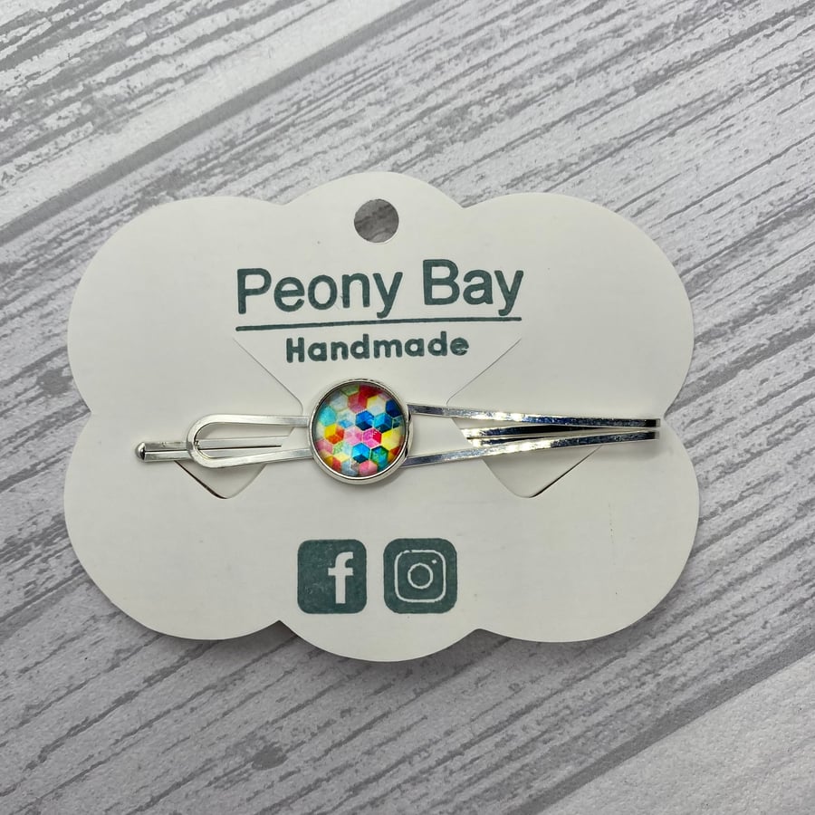 Women’s colourful hair clip, hair slide, hair grip