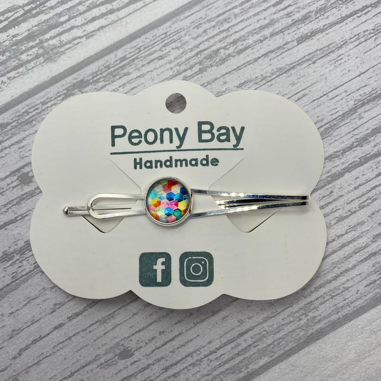 Women’s colourful hair clip, hair slide, hair grip