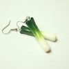 Welsh leek earrings