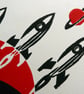 Rockets Linocut - Image 2