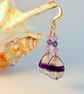 Fluorite And Crystal Earrings - Birthday, Anniversary, Bridesmaid, Gifts For Her - Image 4