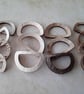 30mm Real Coconut D. Rings LAST 4 x 30mm Natural - Image 8