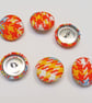 Orange Covered Buttons  - Image 1