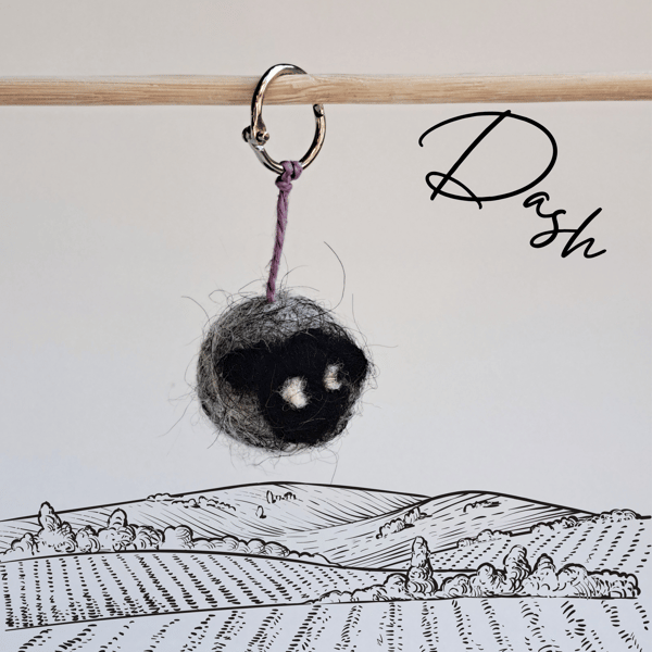 Dash the Sheep keyring and a pocket-sized stress buddy xs