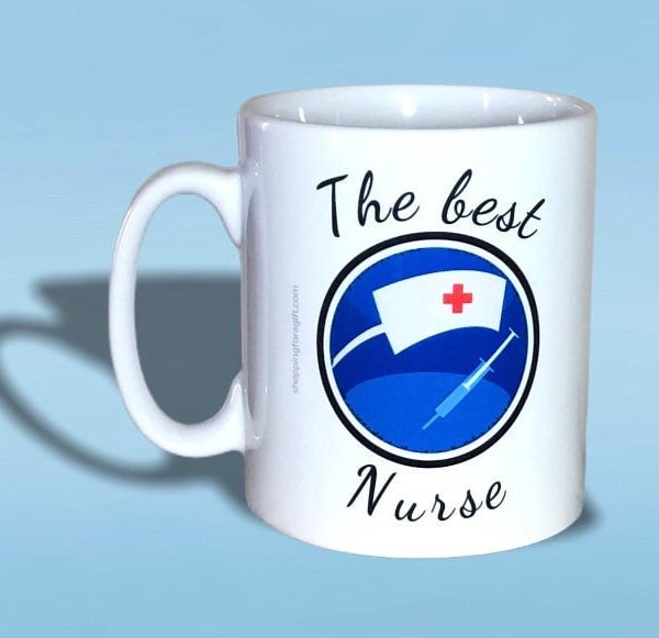 The Best Nurse Mug. Mugs for Nurses on birthdays, Christmas. Nurses gift idea. 