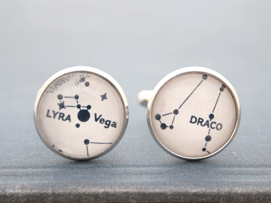 Star Constellation for men, Mens Jewellery Cufflinks