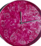 Hand Painted Customised Wall Clock Indoor 25 cm Silent Quartz Clock Gift Idea
