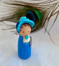 Jane Austen Handpainted Wooden Peg Doll - inspirational women - Image 3