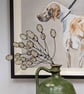Stained Glass Flowers, Honesty Tiffany Suncatcher, Glass Flower Seeds on Stem - Image 4
