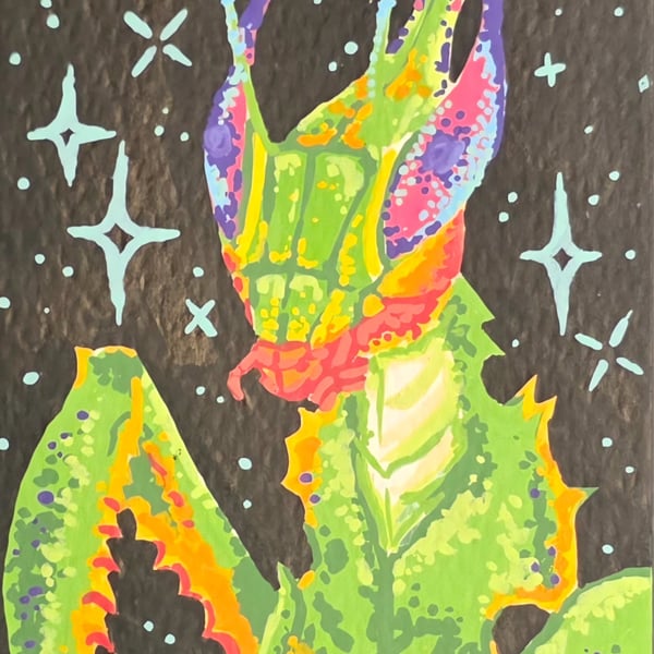 Mantis - Entemology - ACEO