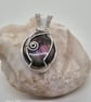 Wire wrapped labradorite pendant 