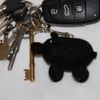 Little Black Piggy Key Ring