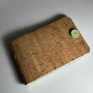 Handstitched Cork-covered  Sketchbook