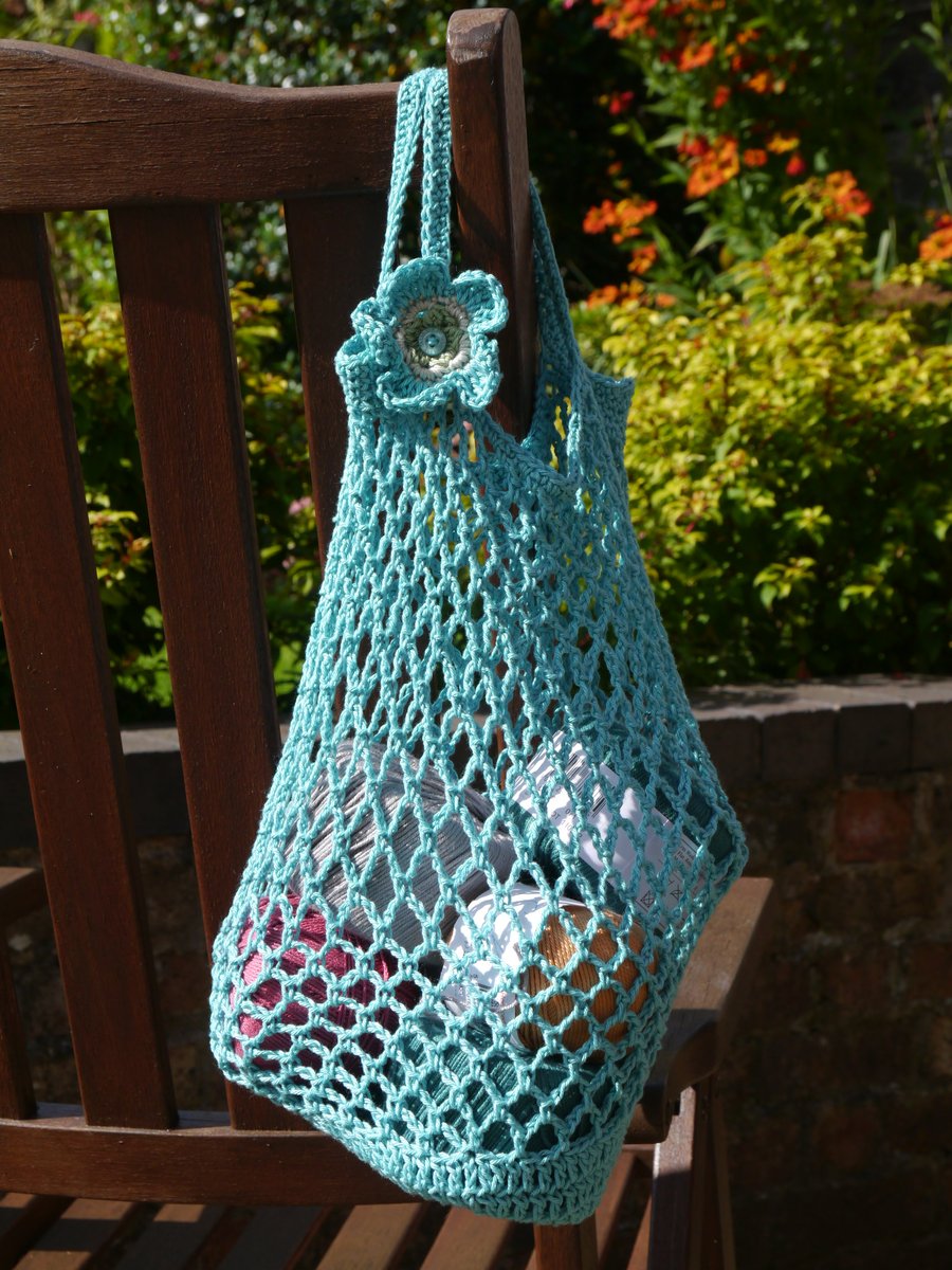 Turquoise Market Bag