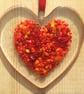 Handmade Fused Glass Red or Pink Love Heart - Hanging Decoartion - Suncatcher  - Image 6