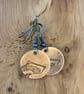 Badger - Handmade Etched Copper Earrings SMALL - Image 1