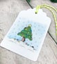 Christmas Tree Gift Tags - set of 4 tags - Image 3