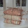 Set of 3 handmade lavender scented mini pillows