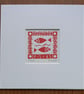Pisces,Red Fish Mini Linocut, Original Lino Print by Giuliana Lazzerini - Image 4