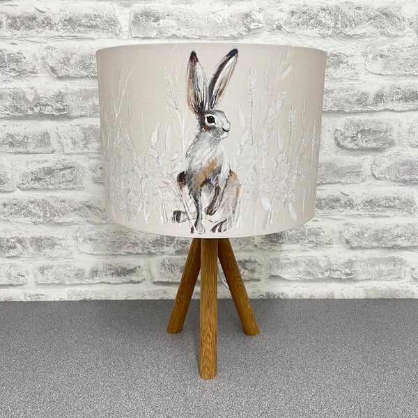 Handmade Hare Art Lampshade 