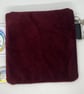 Border Collie, Embroidered Poo bag dispenser. Dark Red - Image 2